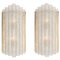 Große Wandlampen aus Messing & Muranoglas von Doria, 1960er, 2er Set 1