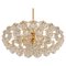 Huge Brass and Crystal Glass Chandelier by Kinkeldey, Germany, 1970s, Image 1