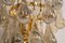 Apliques grandes de latón dorado y cristal de Palwa, Germany, años 70. Juego de 2, Imagen 3