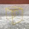 Italian Yellow Enameled Metal and Glass Coffee Tables, 1970s, Set of 2 6