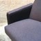 Mid-Century Modern Gray Fabric and Metal Armchairs, 1960s, Set of 2, Image 9