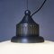 Mid-Century Italian Opaline Glass and Aluminum Suspension Light, 1960s 9