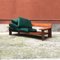 Italian Green Velvet and Wood Three-Seat Plinio Sofa from Plinio Il Giovane, 1975 13