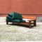 Italienisches 3-Sitzer Plinio Sofa aus grünem Samt & Holz von Plinio Il Giovane, 1975 13