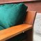 Italian Green Velvet and Wood Three-Seat Plinio Sofa from Plinio Il Giovane, 1975 5