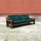 Italian Green Velvet and Wood Three-Seat Plinio Sofa from Plinio Il Giovane, 1975, Image 8