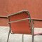 Italienischer Mid-Century Stuhl aus verchromtem Stahl & pinkem Stoffbezug, 1970er 11