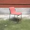 Mid-Century Italian Chromed Steel and Pink Fabric Chair, 1970s, Image 7