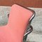 Mid-Century Italian Chromed Steel and Pink Fabric Chair, 1970s, Image 9