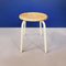 Mid-Century Italian Modern Industrial Metal and Wooden Stools, 1960s, Set of 2 3