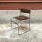 Italienischer Libellula Stuhl aus Leder & Stahl von Giovanni Carini für Planula, 1970er 2