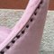 Mid-Century Italian Pink Velvet and Metal Leg Armchairs, 1950s, Set of 3, Image 10