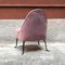 Italienische Mid-Century Sessel mit pinkem Samtbezug & Metallbeinen, 1950er, 3er Set 9