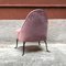 Poltrone Mid-Century in velluto rosa e metallo, Italia, anni '50, set di 3, Immagine 9