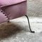 Mid-Century Italian Pink Velvet and Metal Leg Armchairs, 1950s, Set of 3 12