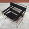 Fauteuil Wassily en Cuir Noir par Marcel Breuer pour Gavina, Italie, 1968, Set de 3 3