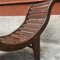 Mid-Century Italian Solid Teak Chaise Lounge with Curved Seat, 1960s 4