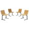 Mid-Century Italian Modern Velvet Chairs by Giovanni Offredi for Saporiti, 1970s 1