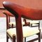 Danish Solid Teak and Velvet Chairs by Hans Wegner by Madsens, 1950s, Set of 6 8