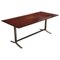 Mid-Century Italian Modern Wood Top and Steel Base Desk Table by Formanova, 1970s, Image 1