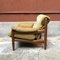 Danish Armchair with Footrest Covered with Original Green Fabric, 1960 4