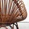 Oval-Shaped Rattan Armchair in the Manner of Franco Albini, 1960s, Image 11