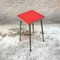 Mid-Century Italian Red Laminate Stools with a Squared Seat, 1950s, Set of 2 5