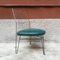 Mid-Century German Bauhaus Green Sky Metal Rod Chairs, 1940s, Set of 4 3