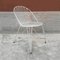 Mid-Century German White Painted Iron Garden Chairs, 1950s, Set of 5 6