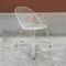 Mid-Century German White Painted Iron Garden Chairs, 1950s, Set of 5, Image 6