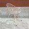 Mid-Century German White Painted Iron Garden Chairs, 1950s, Set of 5, Image 5