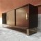 Mid-Century Italian Wood and Steel Sideboard with Two Sliding Doors, 1960s, Image 4