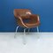 Mid-Century Modern Italian Brown Leather Armchair by Cassina, 1970s, Set of 2 7