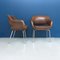 Mid-Century Modern Italian Brown Leather Armchair by Cassina, 1970s, Set of 2 5