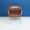 Mid-Century Modern Italian Brown Leather Armchair by Cassina, 1970s, Set of 2 8