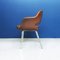 Mid-Century Modern Italian Brown Leather Armchair by Cassina, 1970s, Set of 2 9