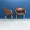 Mid-Century Modern Italian Brown Leather Armchair by Cassina, 1970s, Set of 2, Image 6