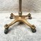 Mid-Century Italian Brass and Laminates Top High Table with Wheels, 1950s 4