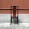 Italian Black Enameled Wood and Leather Chair, 1980s, Set of 2 4