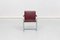 Vintage Bordeaux Leather and Chromed Steel Brno Chair by Knoll, 1980s 2