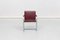 Vintage Bordeaux Leather and Chromed Steel Brno Chair by Knoll, 1980s, Image 2