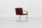 Vintage Bordeaux Leather and Chromed Steel Brno Chair by Knoll, 1980s, Image 4