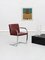 Vintage Bordeaux Leather and Chromed Steel Brno Chair by Knoll, 1980s, Image 11