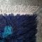 Long Italian Blue Pile Wool Rug, 1970s 6