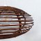 Italian Lozeng Shaped Rattan Ceiling Lamp, 1960s, Image 7