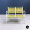 Italian Yellow Scooby Two-Seats Bench with Armrests, 1950s 4