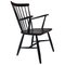 Vintage Windsor Chair aus schwarz lackiertem Holz von Ercolani für Ercol, 1970er 1