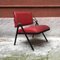 Italienische Vintage Sessel aus Metall & rotem Leder von Formanova, 1970er, 2er Set 6