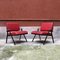 Roter italienischer Vintage Sessel aus Metall & rotem Leder von Formanova, 1970er 7