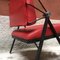 Vintage Italian Metal and Red Leather Armchair by Formanova, 1970s 11